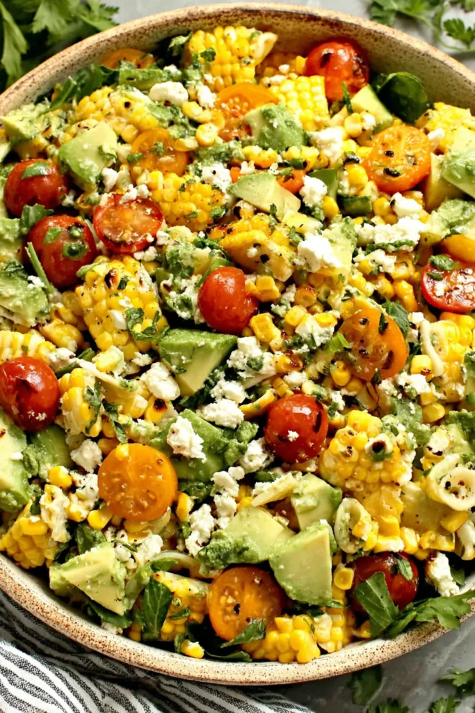 Healthy Street Corn Pasta Salad