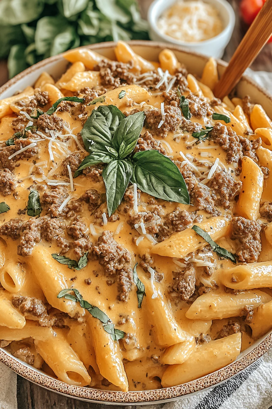 Creamy High-Protein Beef Pasta – Healthy & Delicious Meal Prep