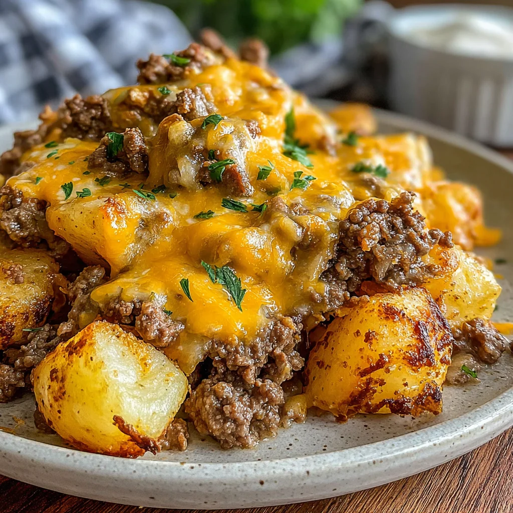 Slow Cooker BBQ Ranch Beef Casserole