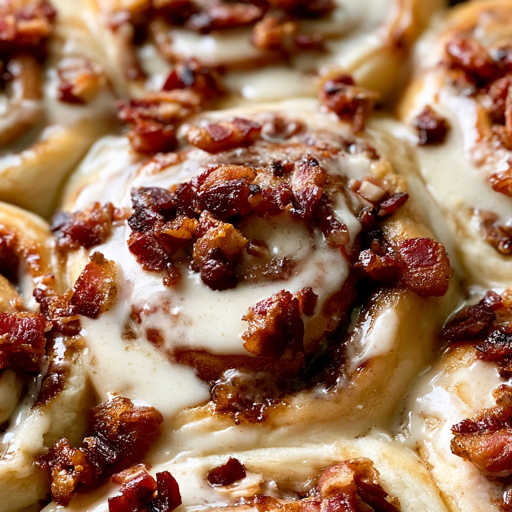 Bourbon Maple Bacon Cinnamon Rolls Recipe (Quick & Easy!)