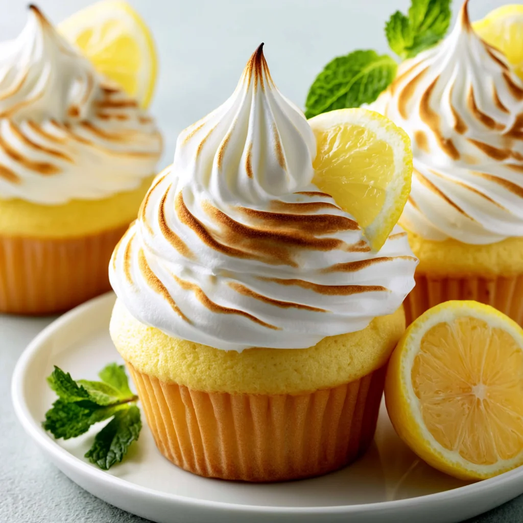 Easy Lemon Meringue Cupcakes Recipe (Perfect Toasted Peaks!)