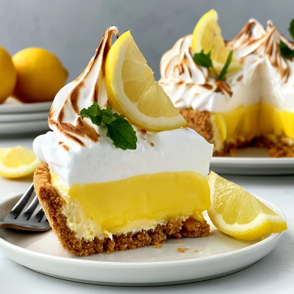 Easy No Bake Lemon Meringue Icebox Pie Recipe