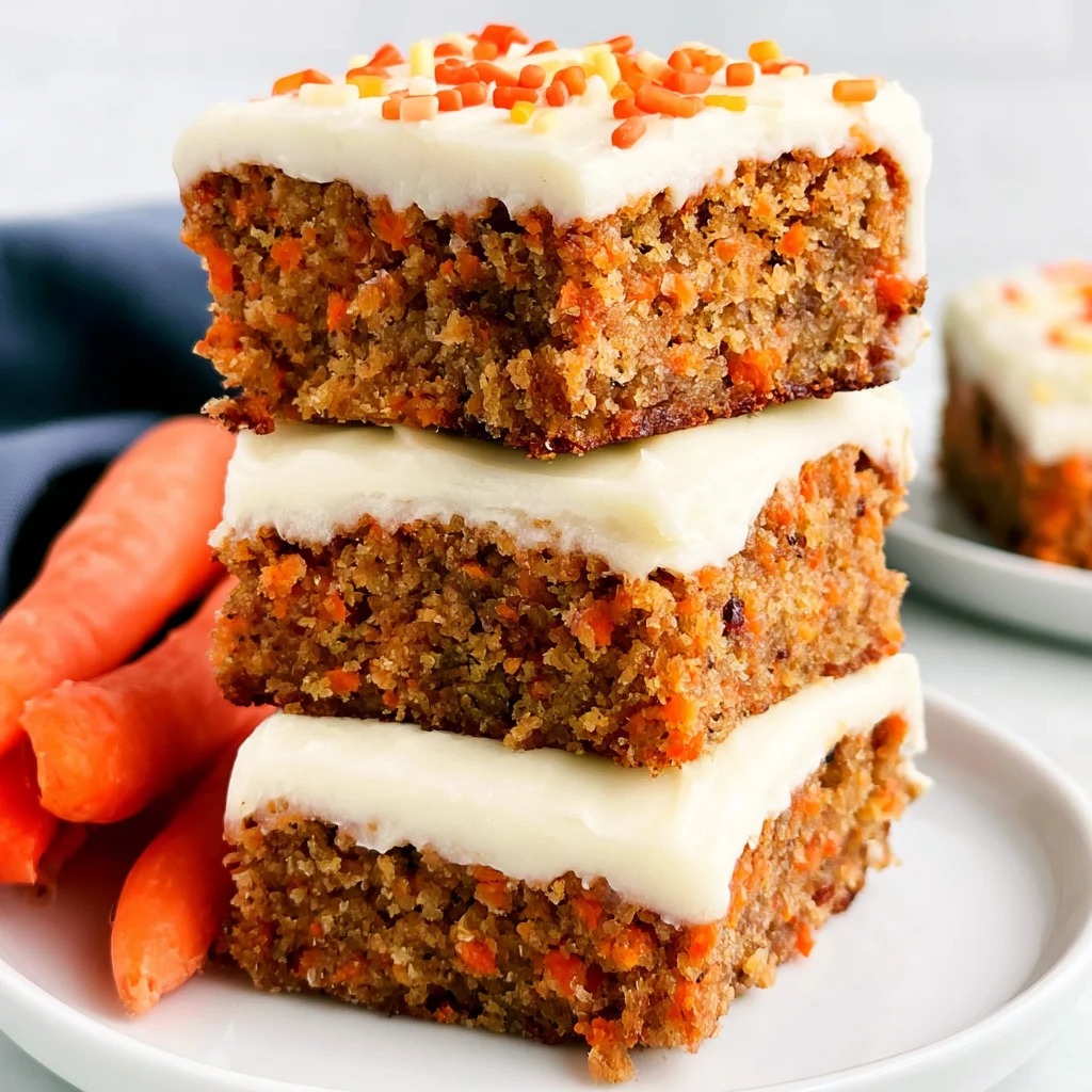 Easy Spiced Carrot Cake Bars Recipe (With Cream Cheese Icing!)